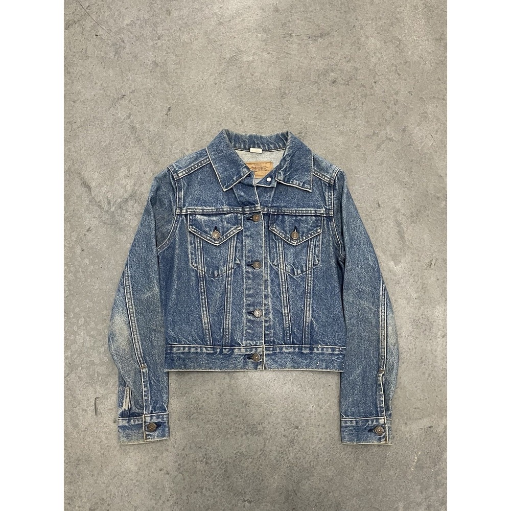 Levi's Type 3 Denim Jacket Women Small Blue Good Vintage 90s USA 76001-0214